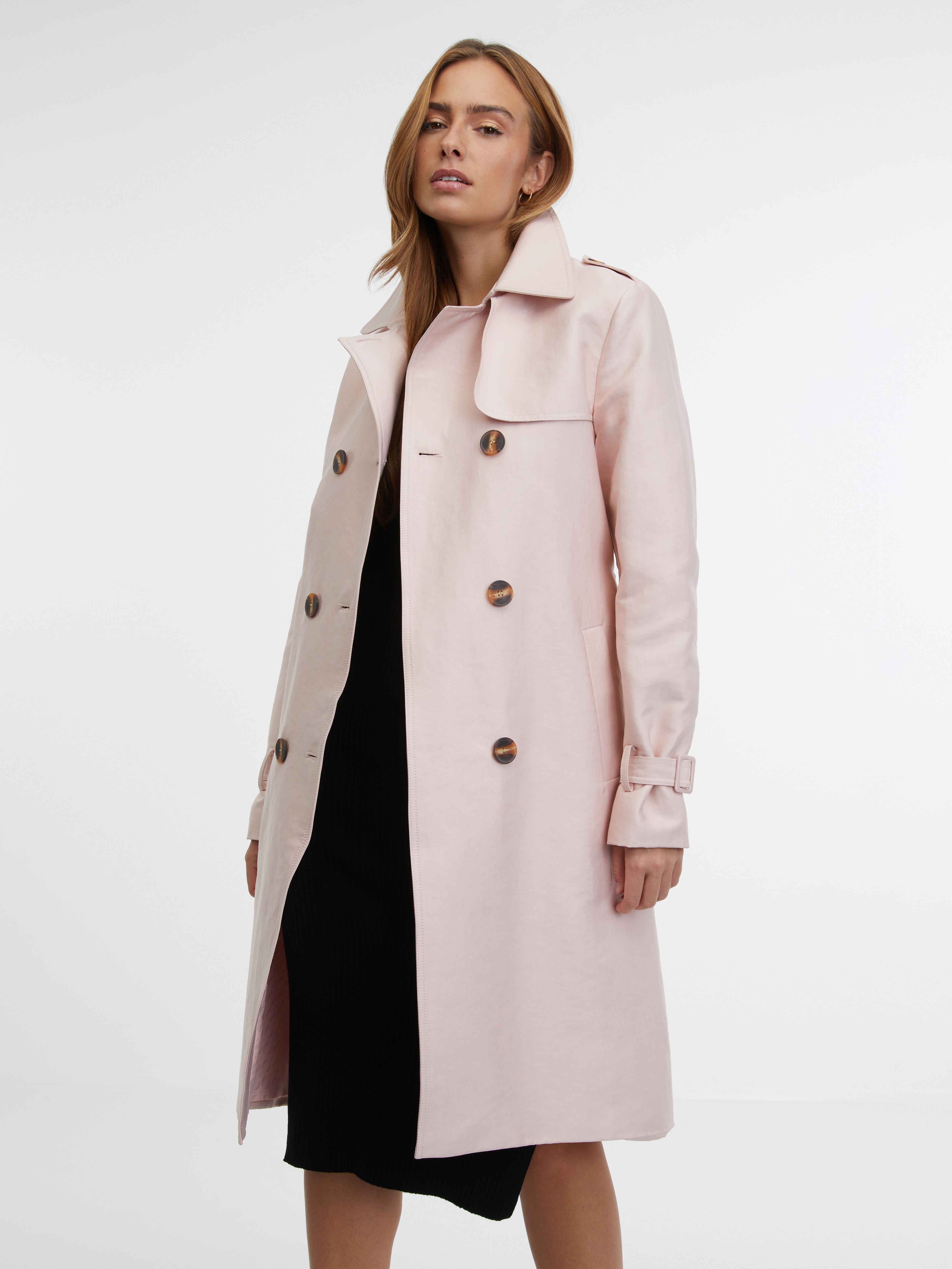 ORSAY világos rózsaszín női trench kabát