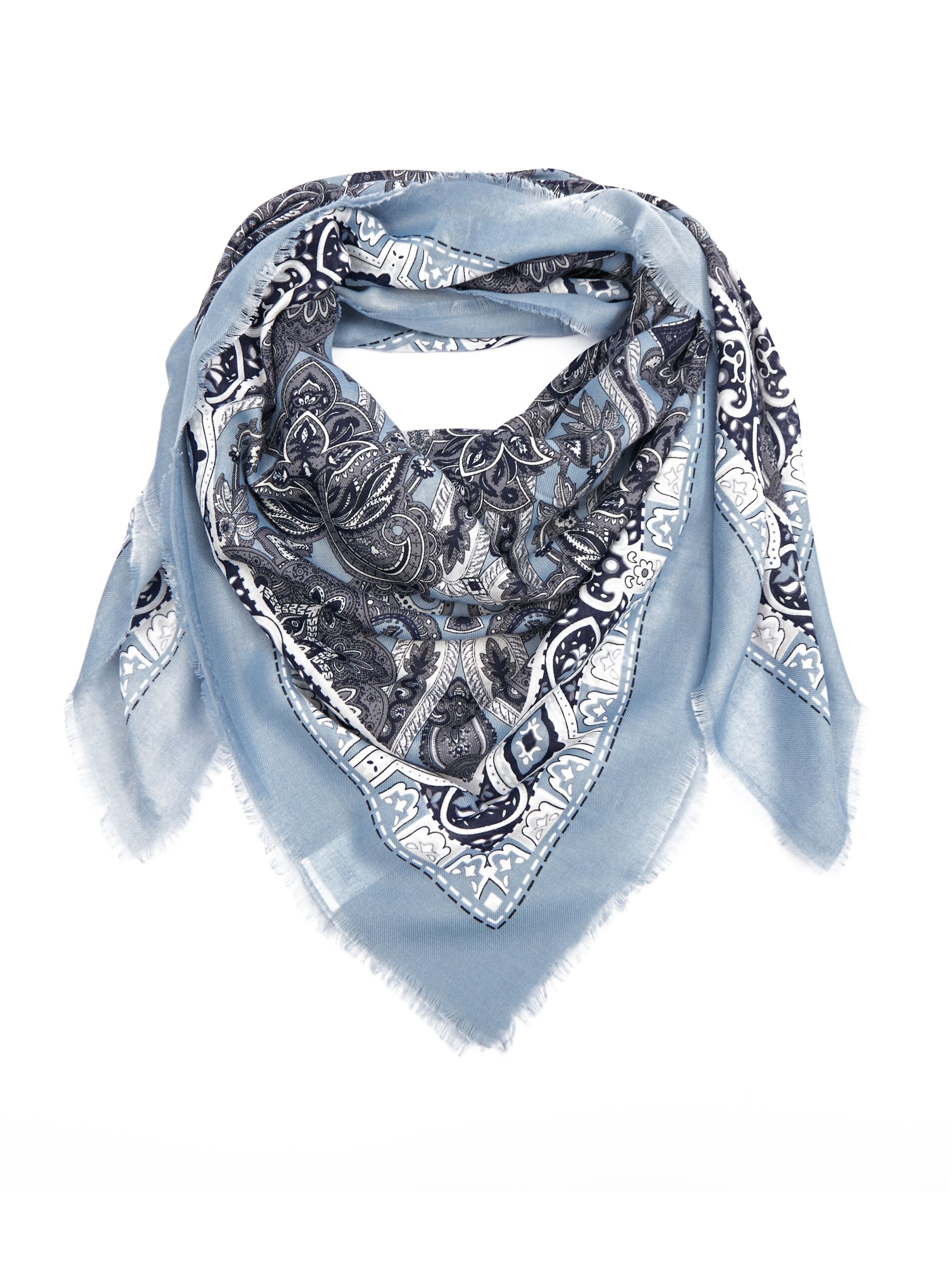 Modrý dámský vzorovaný šátek ORSAY