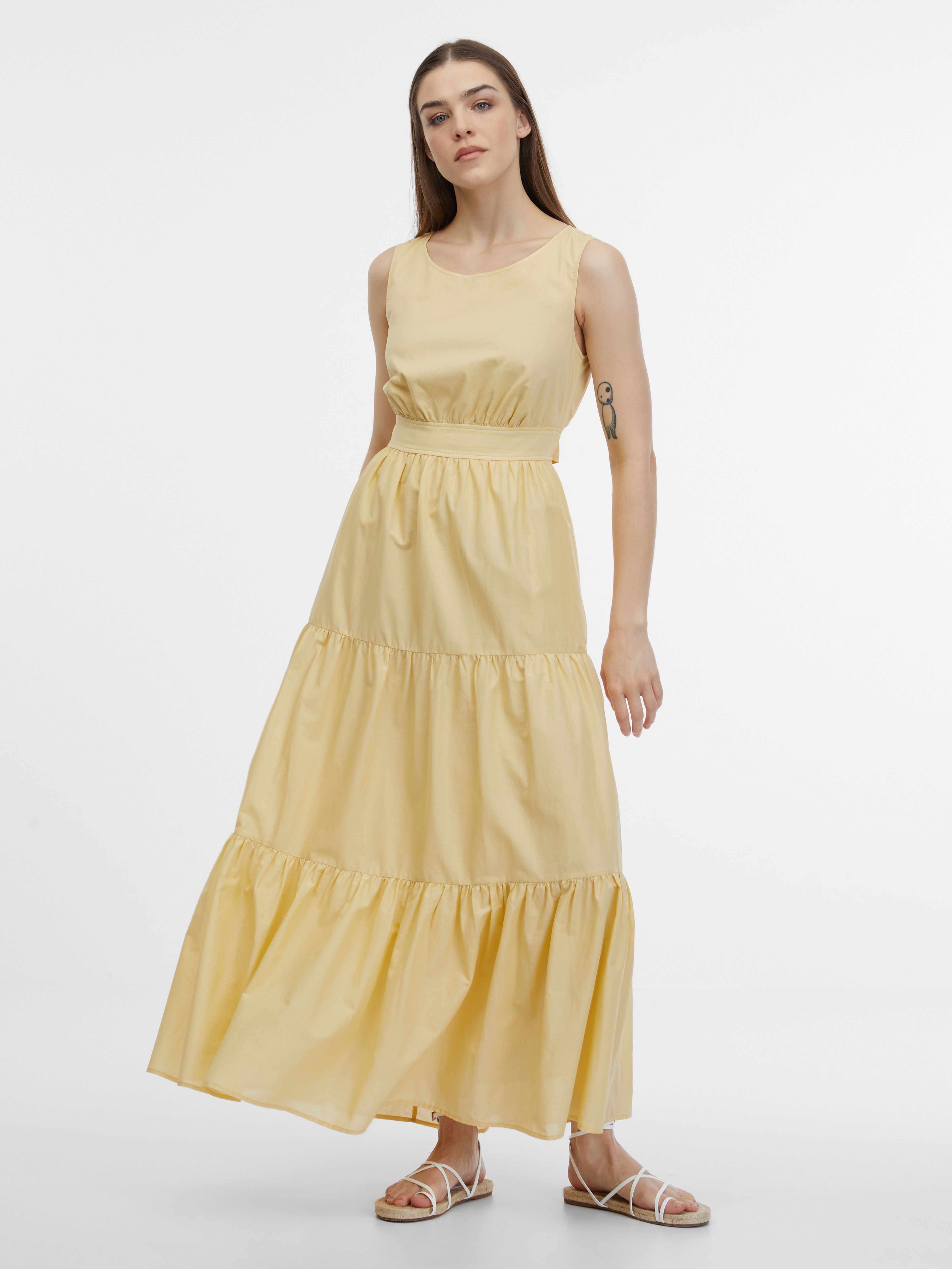 Rumena ženska obleka ORSAY